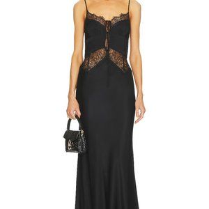 NEW Bec + Bridge Nicolette Black Lace Maxi Dress US 4 (S)